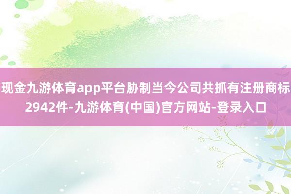 现金九游体育app平台胁制当今公司共抓有注册商标2942件-九游体育(中国)官方网站-登录入口