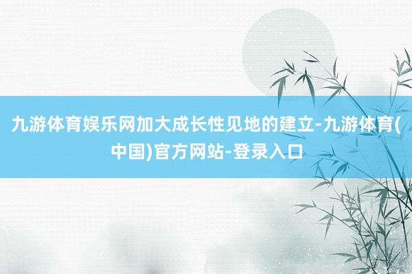 九游体育娱乐网加大成长性见地的建立-九游体育(中国)官方网站-登录入口